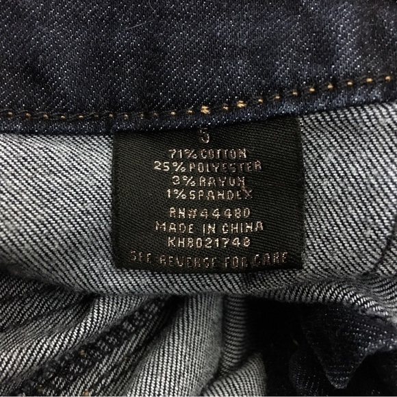 TINSELTOWN Jeans High Rise Waist Ankle Dark Wash Stretch Denim Size 5 Juniors - Picture 8 of 10